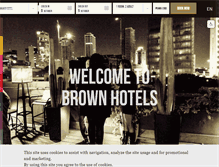 Tablet Screenshot of brownhotels.com